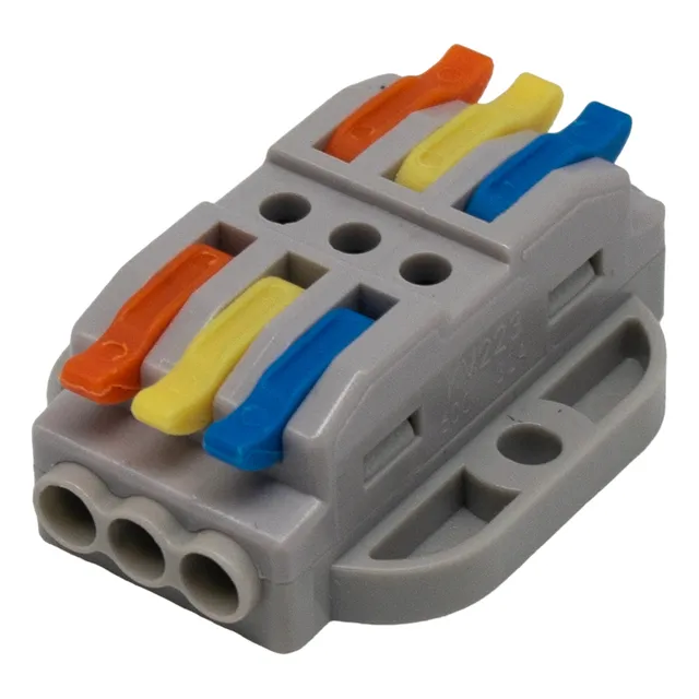 Bornera Rapida Empalme 0.08 A 2.5mm 3 Vias Electronica