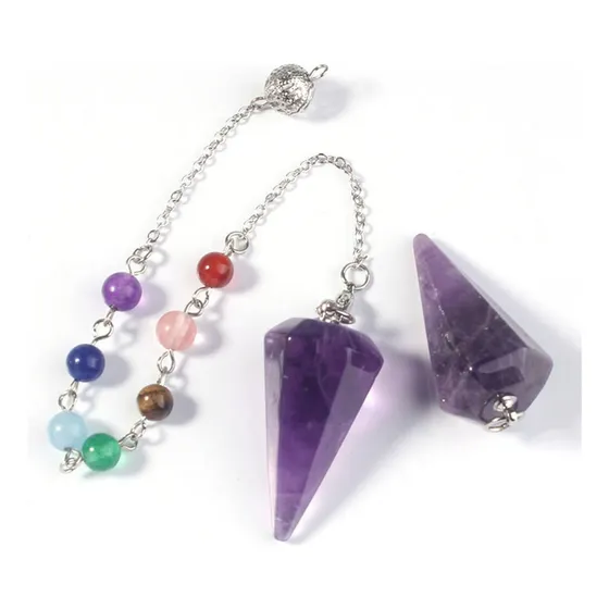 Péndulos Adivinación De Chakra Colgante Cristal De Cuarzo