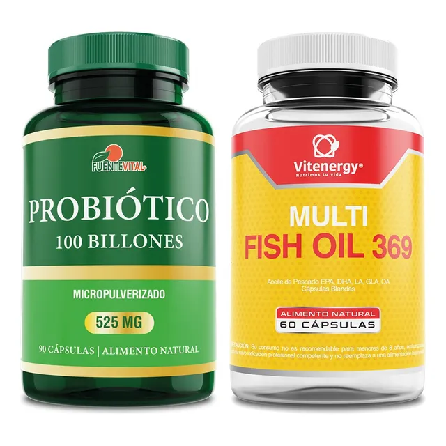 Probiotico 100 Billones + Multi Omega 369- Pack