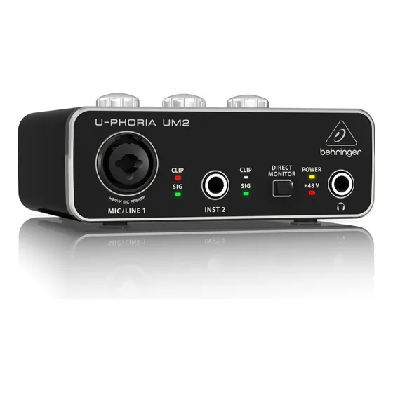 Interface De Áudio Behringer Um2 U-phoria - 2x2 I/o