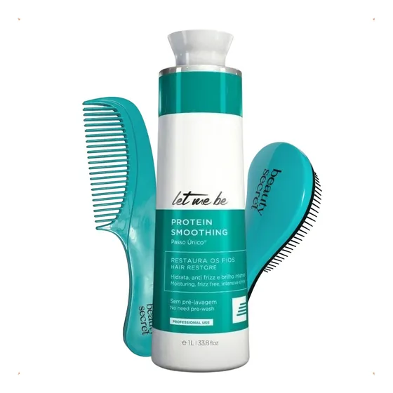 Kit Progressiva Let Me Be Protein Smoothing + Escova E Pente
