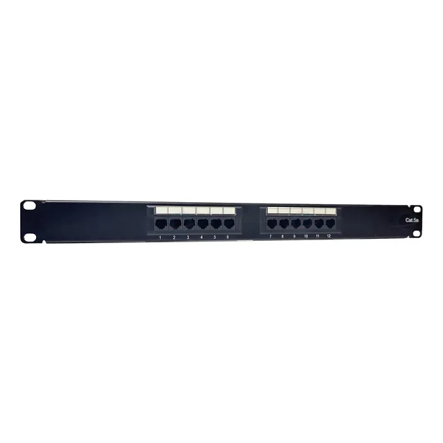 Patch Panel Cat5e 12 Puertos 1ur Precargado Con Jacks