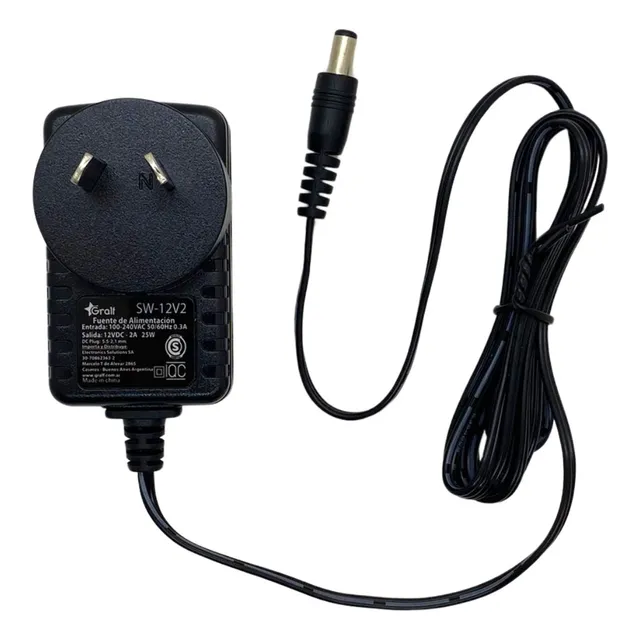 Fuente 12v 2a 25w Switching Plástica Gralf (sw-12v2)