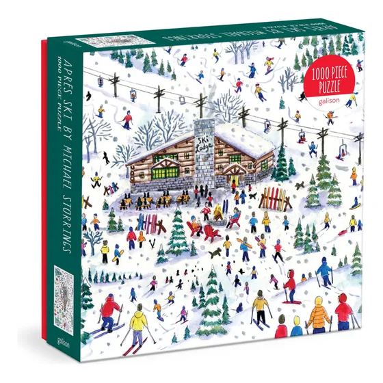 Galison Michael Storrings Apres Ski Puzzle De 1000 Piezas, M