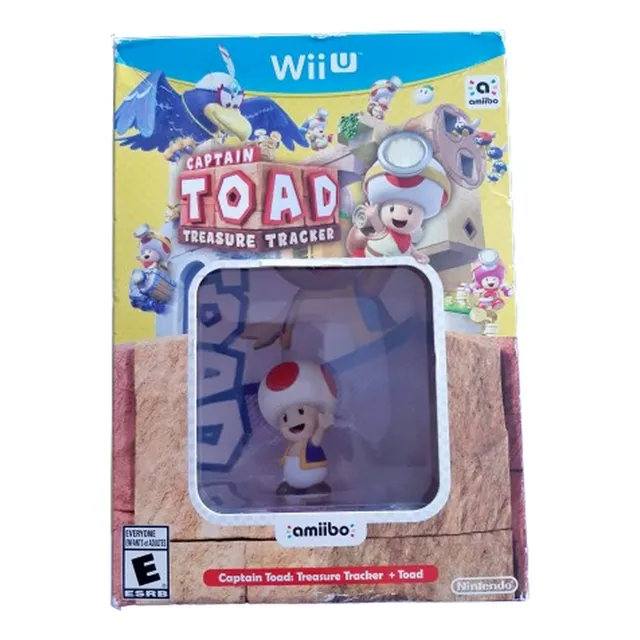 Set Box Amiibo + Juego Captain Toad Nintendo Wii U Nuevo