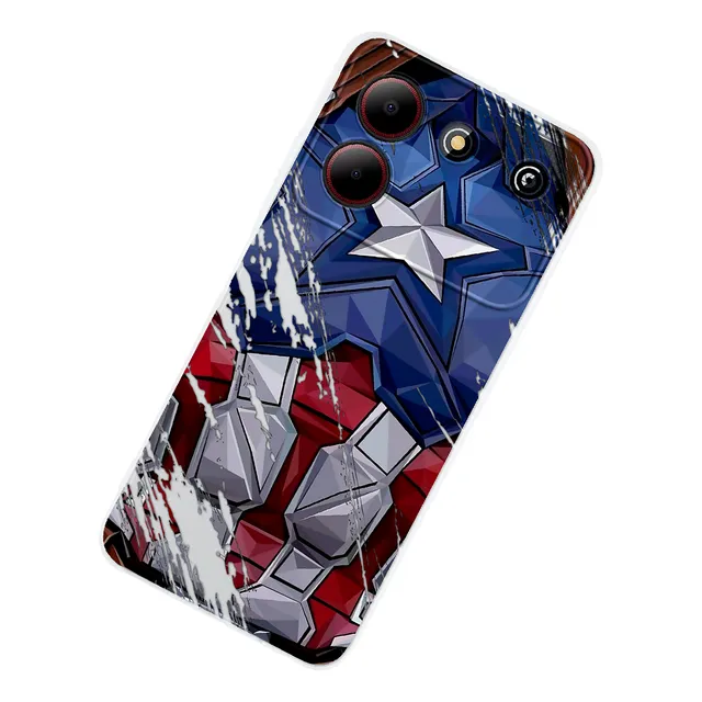 Funda Para Zte Marvel Traje Capitán América Case Comic