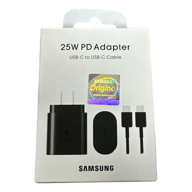 Cargador Súper Rápido Original Samsung Tipo C 25w Con Cable