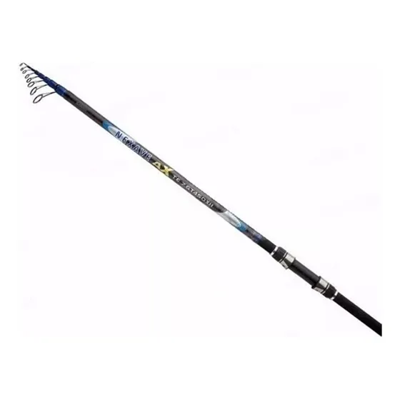 Caña Shimano Nexave Ax telescópica 7 GT 450XH 4.50 m color azul blanco y negro