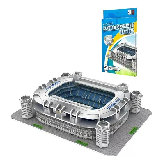 Mini Estádio 3d Santiago Bernabeu Real Madrid