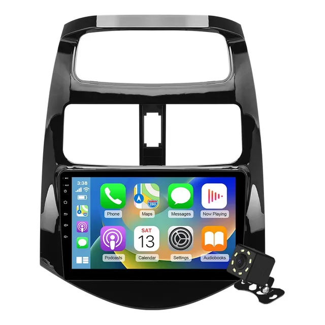 Estéreo 6+128g Para Chevrolet Spark 2009-2014 4g Qled Bt Gps