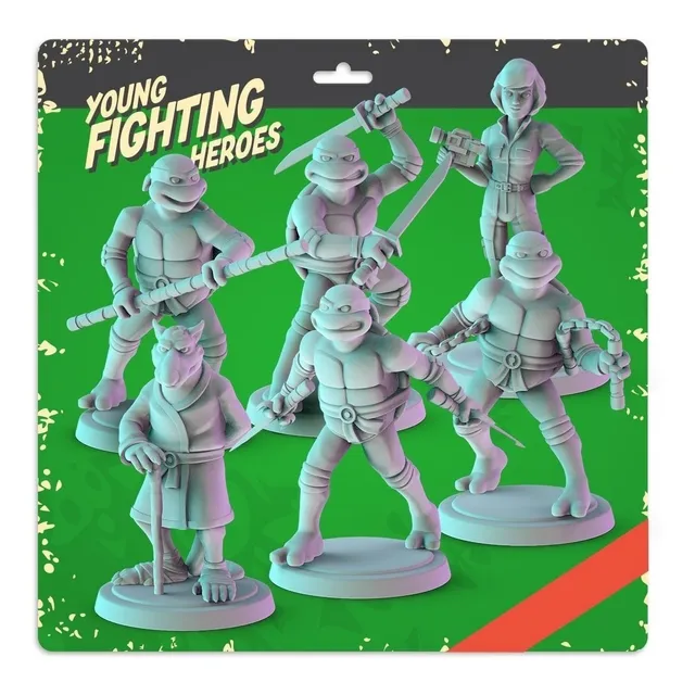 Tmnt Tortugas Ninja Pop Minis Archivos Stl Para Impresión 3d