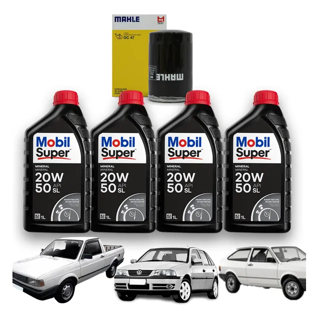 Kit Troca De Oleo Gol Saveiro Parati Motor Ap 1.6 1.8 20w50
