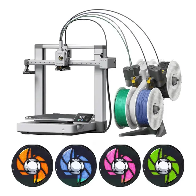 Impresora 3d Bambu Lab A1 Combo Ams Lite + 8 Filamentos