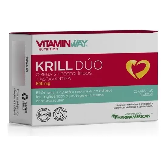 Krill Duo Vitamin Way X 20 Capsulas Blandas Sabor Sin Sabor
