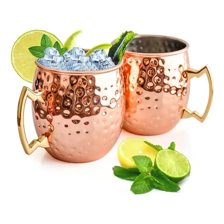 Pack 2 Mugs De Cobre Vasos Bar Tragos Moscow Mule Mojito