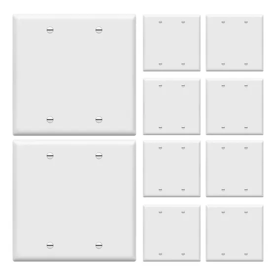 Placa De Pared Blanca Acabado Brillante Paquete De 10 Unidad