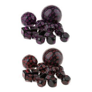 Set Digital Poliédrico Acrílico Para Juegos De Rol, Paquete Set Digital Poliédrico Acrílico Para Juegos De Rol, Paquete