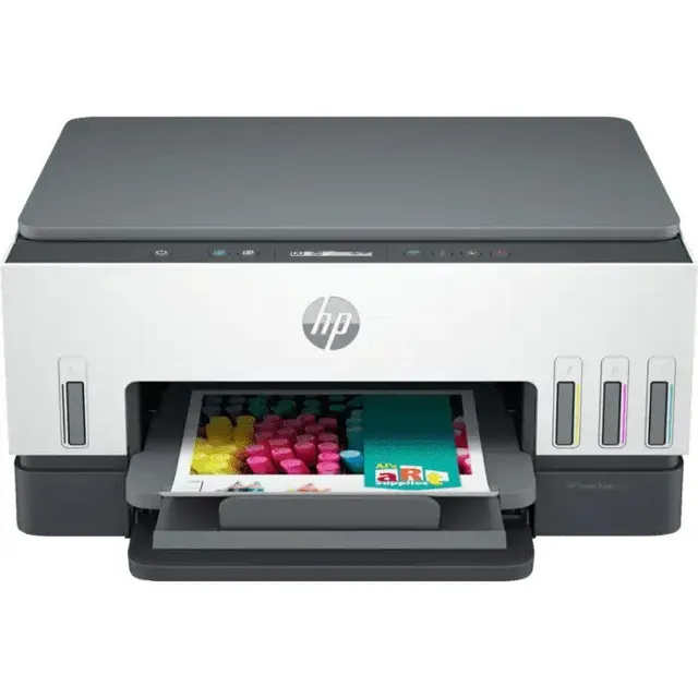 Multifuncional Hp Tank 670 12 Ppm Color, Inyeccion De Ti /v Color Blanco/gris