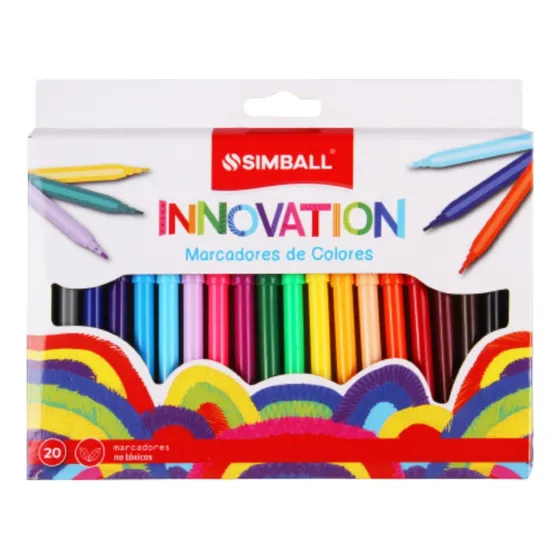 Marcador De Color Simball Innovation X20 Unidades