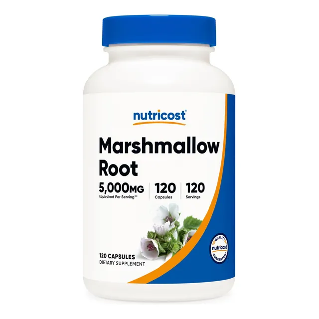 Suplemento Nutricost De Raíz De Malvavisco 5000 Mg 120 Cápsu