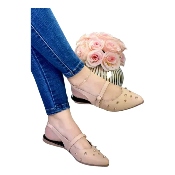 Zapato Casual Bajito De Punta Para Dama