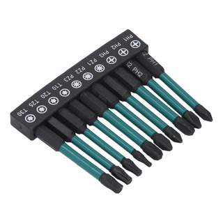 Conjunto De Brocas De Chave De Fenda, 10 Unidades De Fosfata Conjunto De Brocas De Chave De Fenda, 10 Unidades De Fosfata