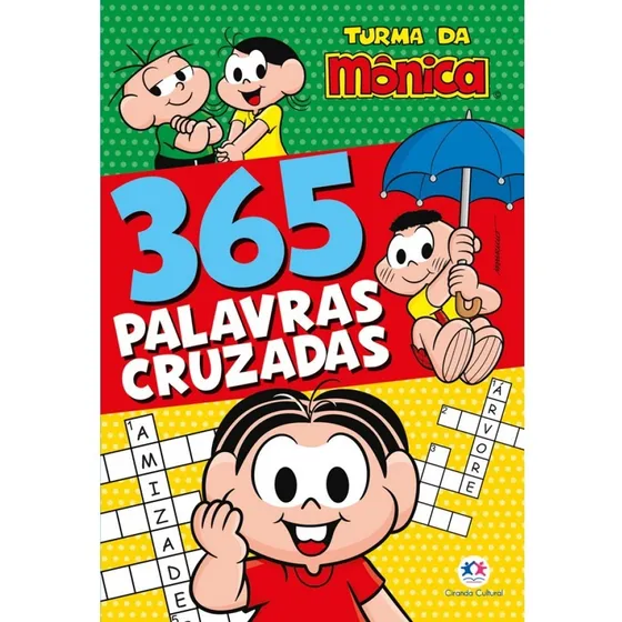 Turma da Mônica - 365 palavras cruzadas, de Alves Barbieri, Paloma Blanca. 365 caça palavras Editorial Ciranda Cultural Editora E Distribuidora Ltda., capa mole em português, 2022