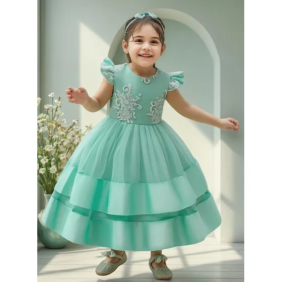Vestido Fiesta Niñas Bebes Bodas Princesas Brillan Beedité
