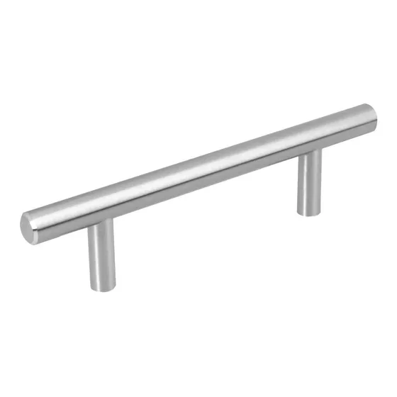 Jaladera De 96mm Estilo 'cilindro' Acabado Níquel Satinado