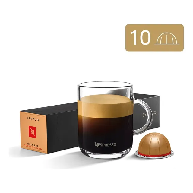 10 Cápsulas Nespresso Vertuo Americano Melozio Descafeinado
