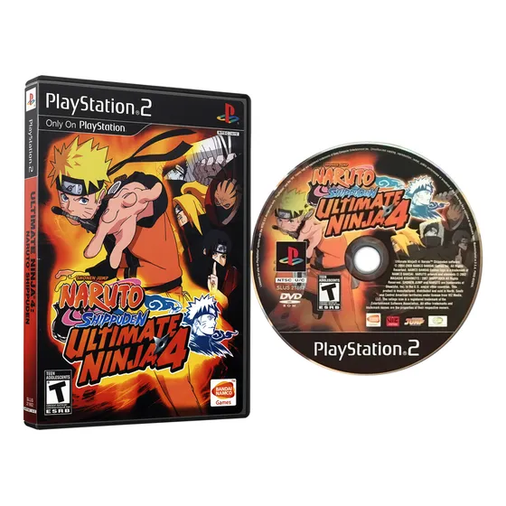 Jogo Naruto Shippuden Ultimate Ninja 4 Playstation 2 Ps2