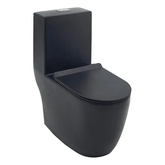 Vaso Sanitário Pingoo.casa Monobloco Amazonita Cor Preto