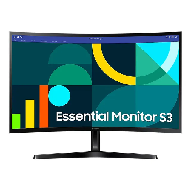 Monitor Curvo Samsung Essential S3 27in 100hz 4ms Fhd Vesa Color Negro