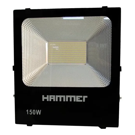 Reflector Led 150w 6500k Luz Blanca Ip65 85/277v Tg08 Hammer