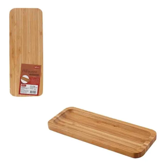Petisqueira Bambu Retangular - 26cm