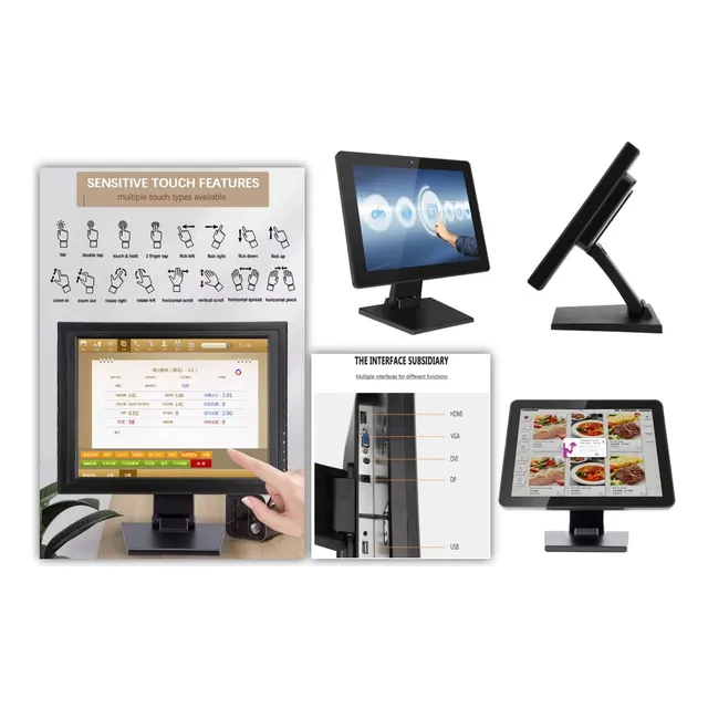Monitor Tactil - Touch 15 Pulgadas Para Punto De Venta Nuevo