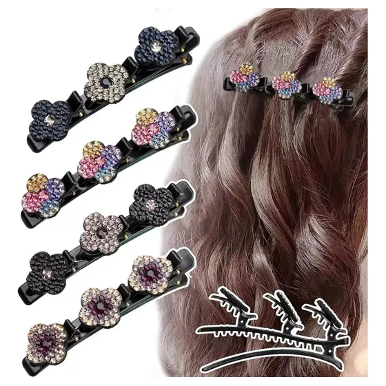 Setx4 Diademas Coreana Con Pinzas Para El Cabello