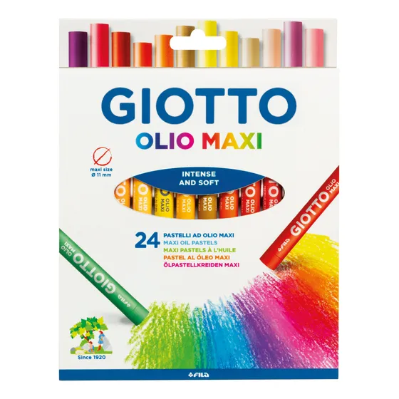 Lápices Oleo Pastel Graso 24 Colores Giotto