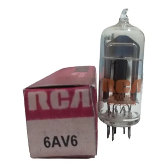 Válvula Eletrônica Rca 6av6 = Ebc91 = 6bc32 = Cv2526
