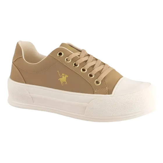 Tenis Polo Club Plataforma Café Casual Cómodo Elegantes Moderno Antideslizante Alta Calidad
