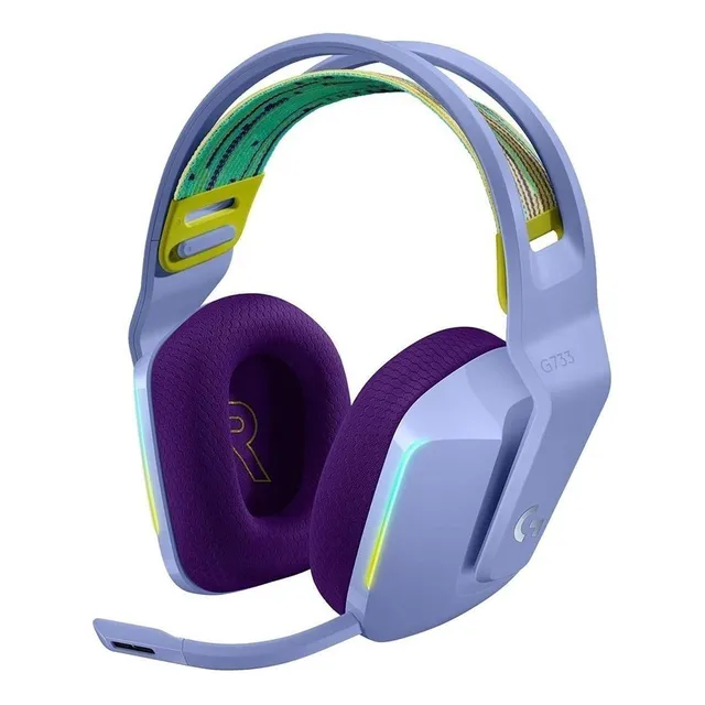Audifono Gamer Logitech G733 Lightspeed Rgb Lila Color Color Violeta