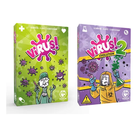 Megapack Juegos De Mesa  Virus 1 + Virus 2  En Español New