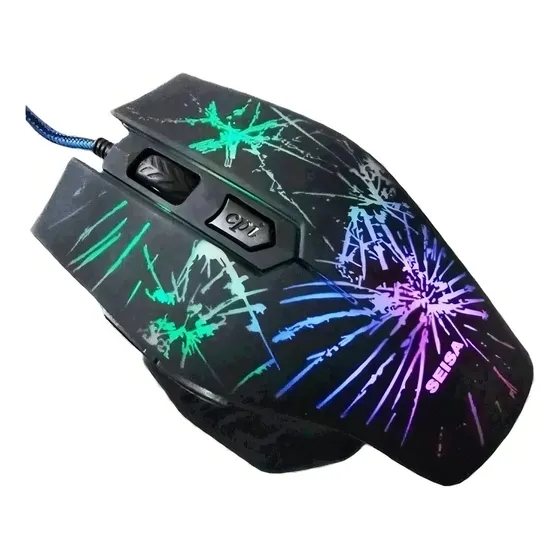 Mouse Gamer De Juego Seisa Dn-c543 Negro