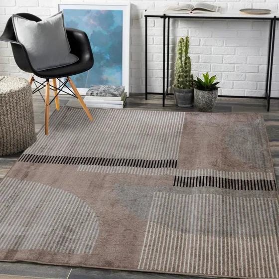 Alfombra Moderna Zig Zag / Chevron Dib Prestige 1,50 X 2,00