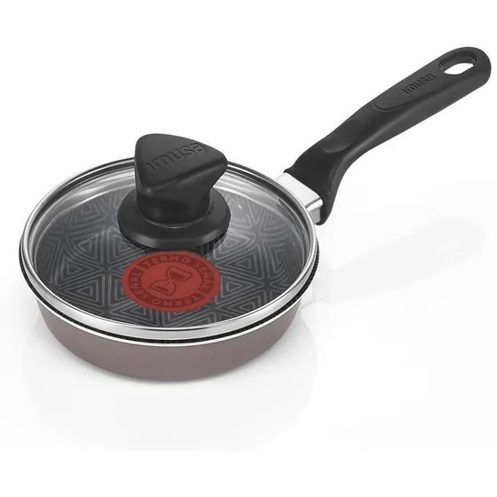 Cacerola Para Huevos 12cm Con Tapa Imusa Talent 5861029284 Color Gris y Azul