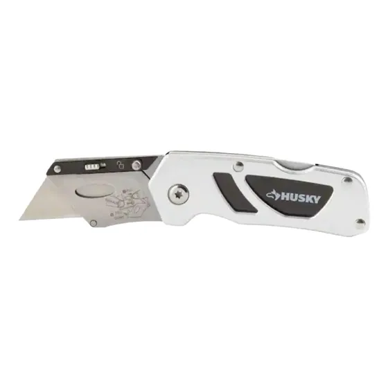 Exacto Triangular Tipo Navaja Compacta Aluminio Husky