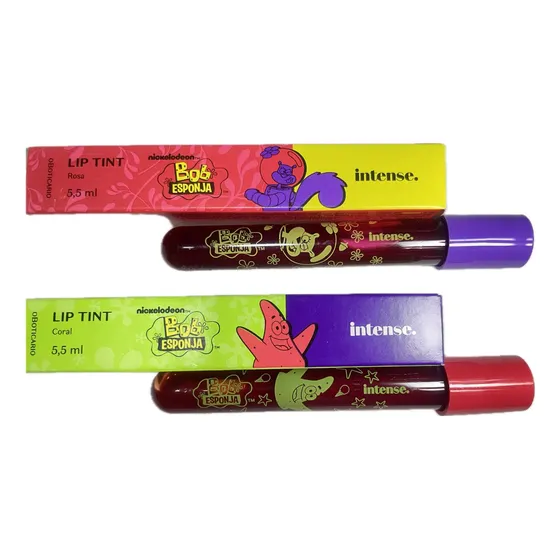 Lip Tint Boticário Bob Esponja Maquiagem Edição Exclusiva