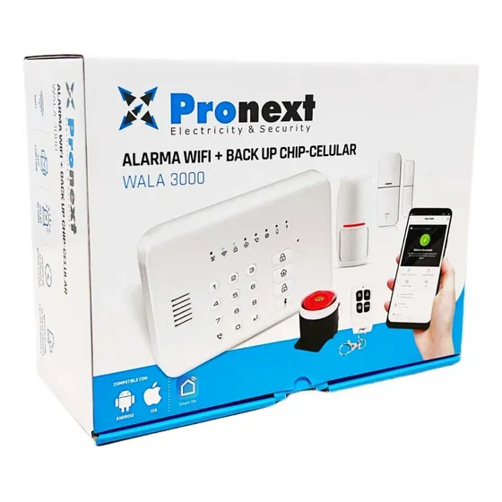 Kit Alarma Inalambrica Wifi + Gsm Smart Life Wala 3000