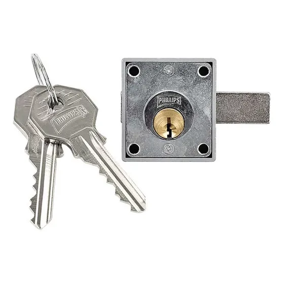Cerradura Phillips Mueble 250 Chico Der/izq Cromo Cromo