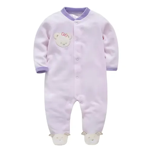 Enteritos En Plush Enterizo Bebe Con Pie Pijama